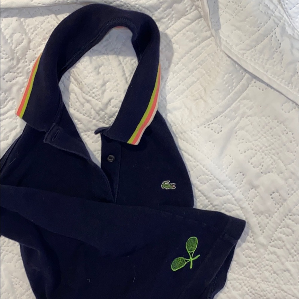 Navy blue Lacoste tennis 🎾 halter top
